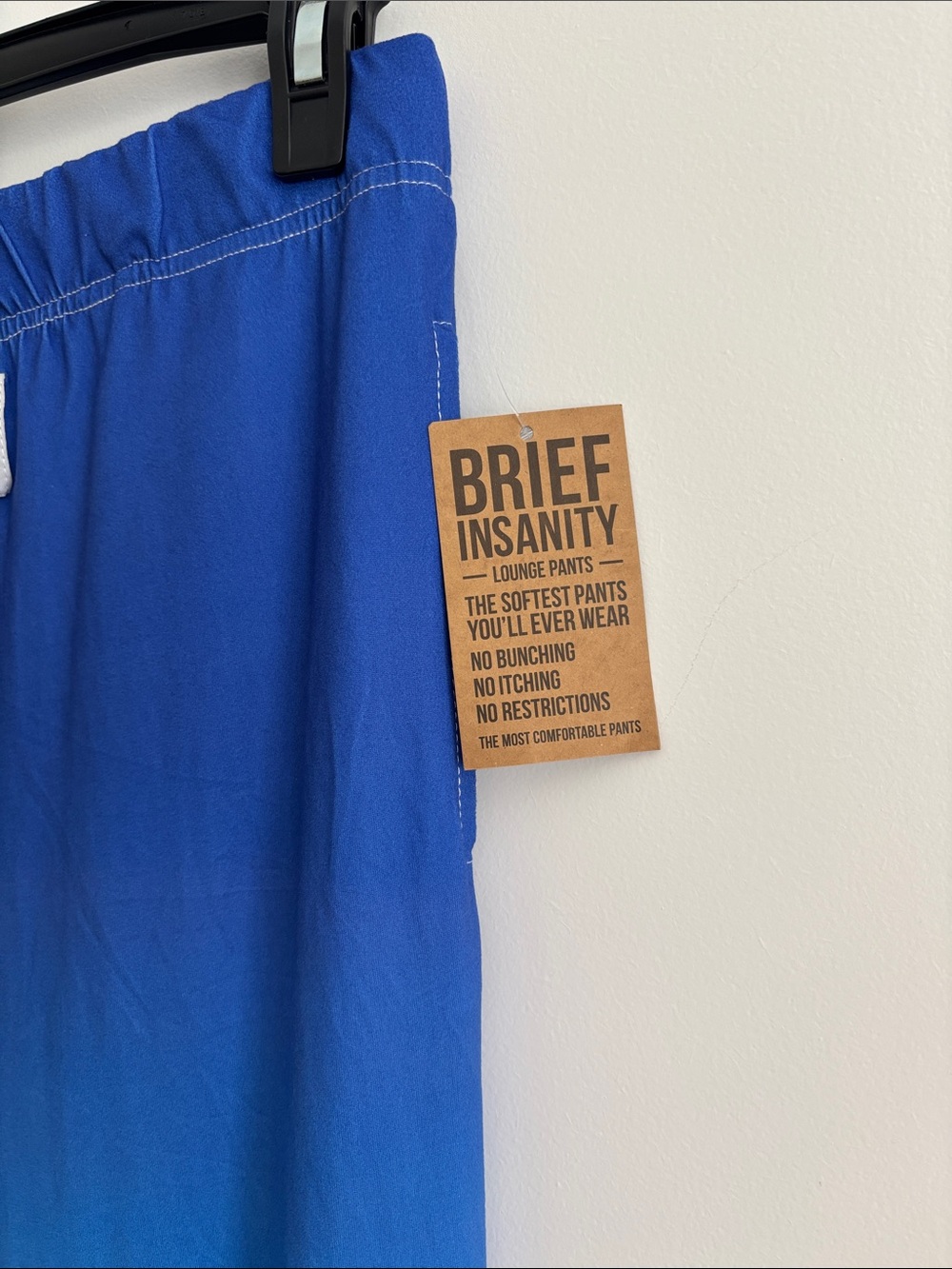 Brief Insanity Life Is Better at the Lake Lounge Pants Unisex Small Blue White - Picture 5 of 7